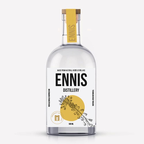 GIN LABEL "ENNIS " (distillery)