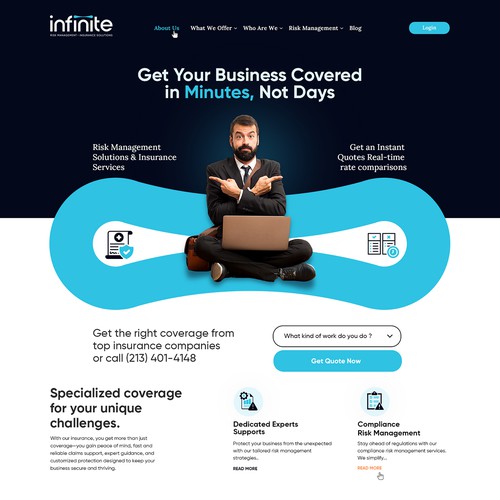 Web Page Design for Infinite