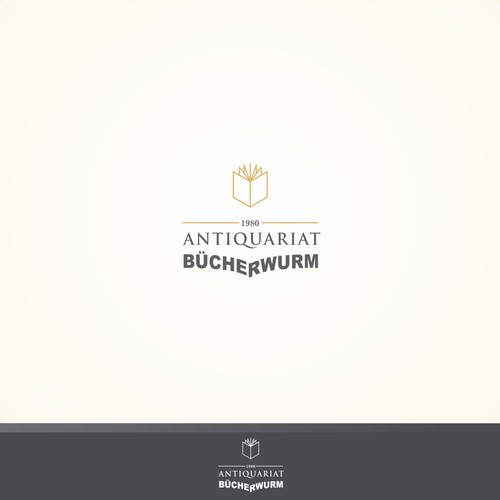 Simple logo for an antique book store