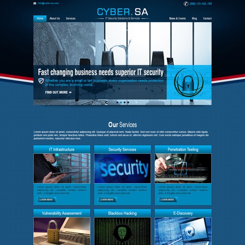 Professional IT information Security Website