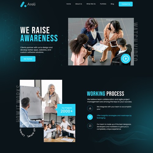 Digital Awareness Homepage Design