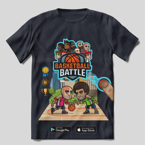 Basketball Battle Shirt Design