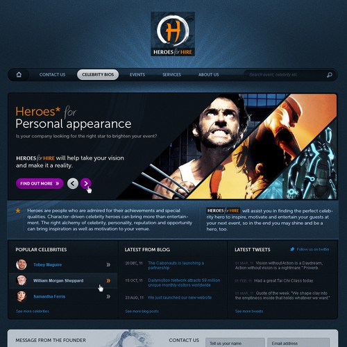 Homepage Design