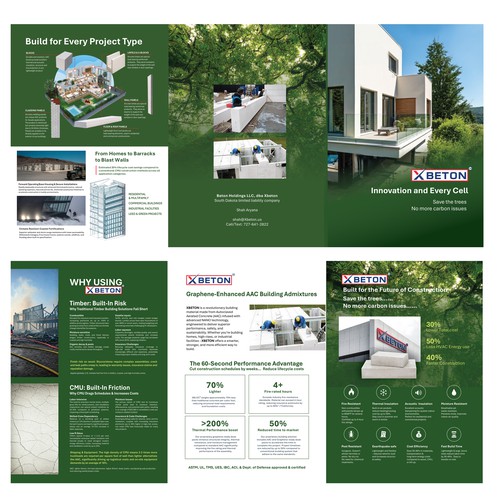 Contruction Material Eco Friendly Concept Brochure
