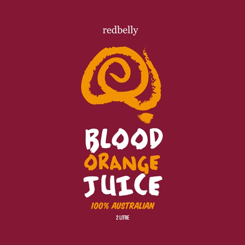 Blood Orange Juice Label