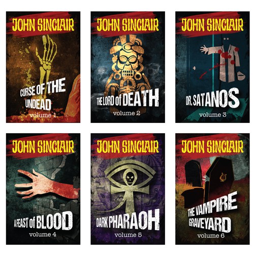 Create covers for a horror e-book and audio play series