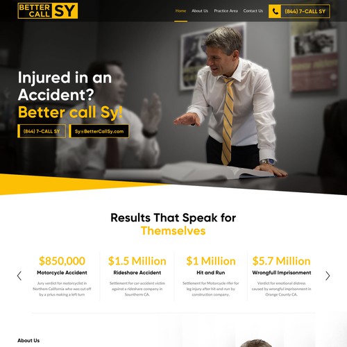 Simple Website Design for Law Firm