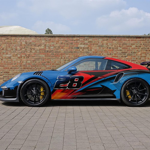 porsche-911 Race Car Wrap Design 
