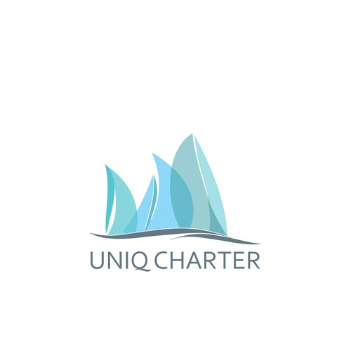 Logo concept for charter boat agency