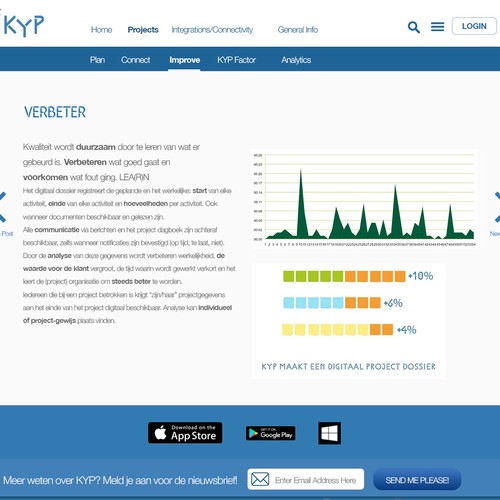 Inner Page Layout Design for KYP