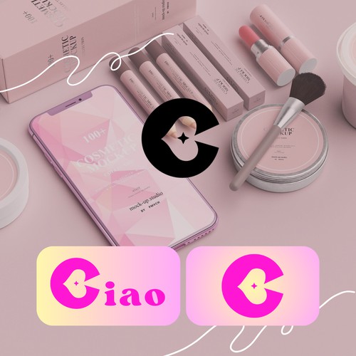 Ciao Bold monochrome logo design