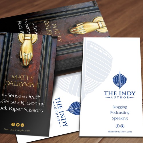 Indy Author business card