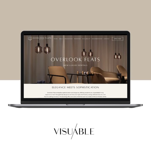 Squarespace Website Design for a luxury rentals business