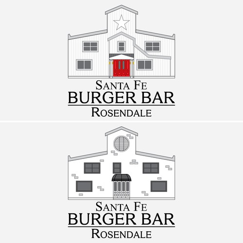 Logo Concept for Santa Fe Burger Bar - First Pass