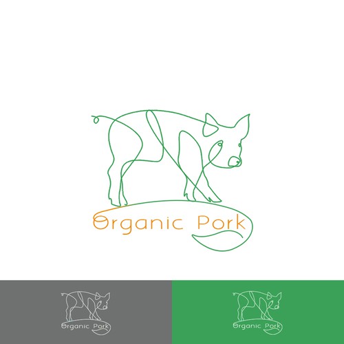 Organic logo for a meat distributor