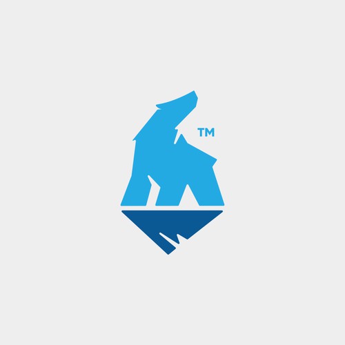Polar bear logo concept