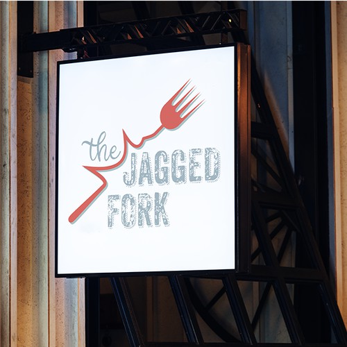 Jagged Fork Logo Concept 3