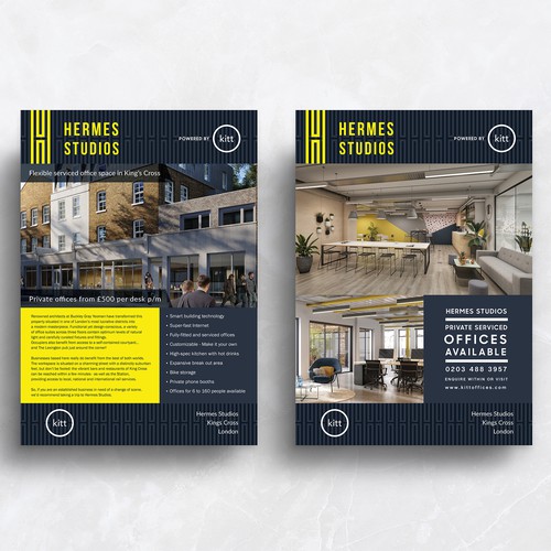 Hermes Studios - Flyer, A&V Boards Designs