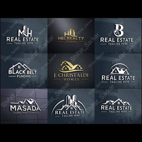 I Will Do Professional Real Estate, Realtor, Property, Mortgage, Building Construction Logo Design