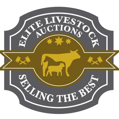 Elite Livestock Auctions needs a crisp "brand new" logo for their new online auction business.