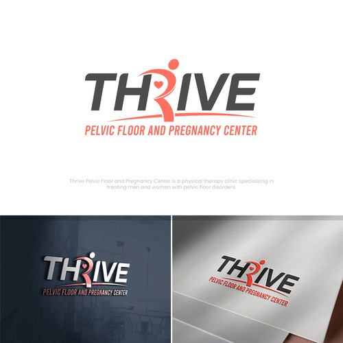 Logo design concept for Thrive Pelvic Floor and Pregnancy Center