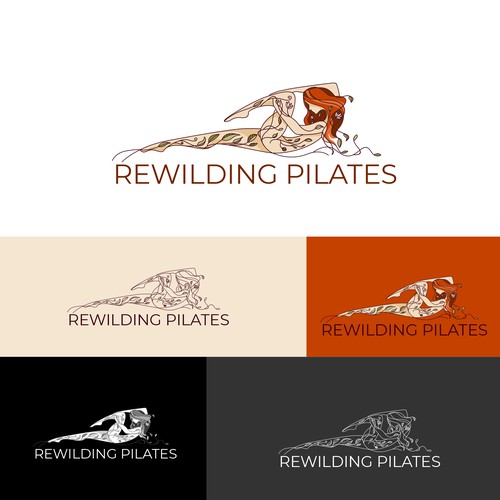 Rewilding Pilates Logo Design