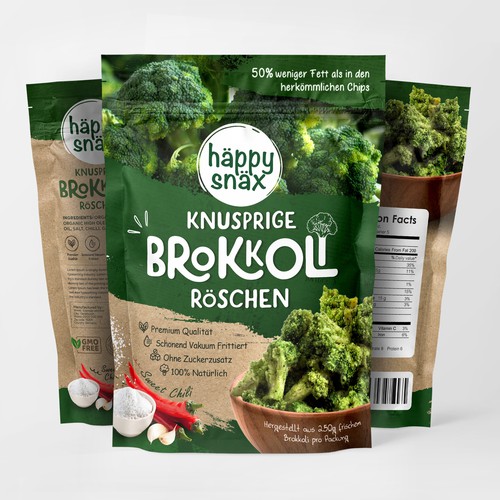 Brokkoli Chips Packaging Design