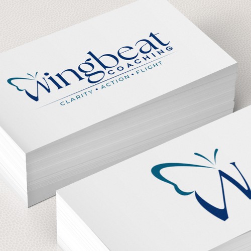 Professional butterfly logo for life coaching business -Wingbeat Coaching