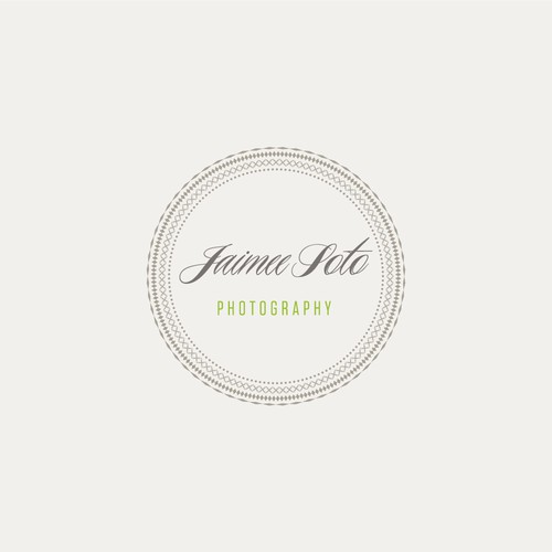 Vintage style logo for a photographer