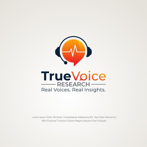 TrueVoice Research Logo Design