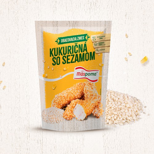 Packaging design to breaded chicken powder