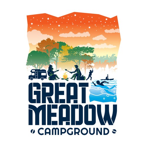 T-Shirt Design for Great Meadow Campground