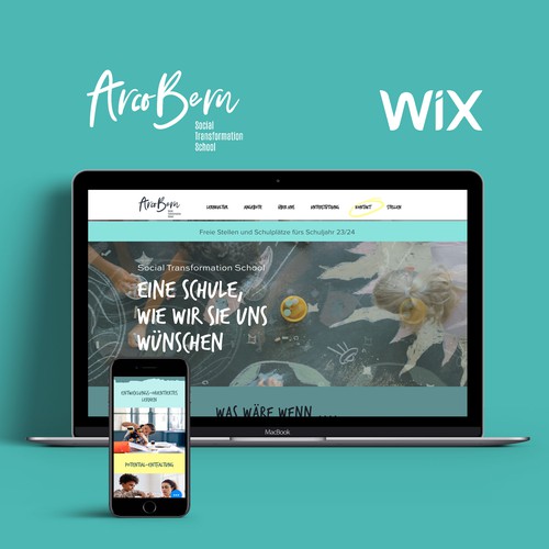 Logo redesign, rebranding and new Wix website for Arcobern