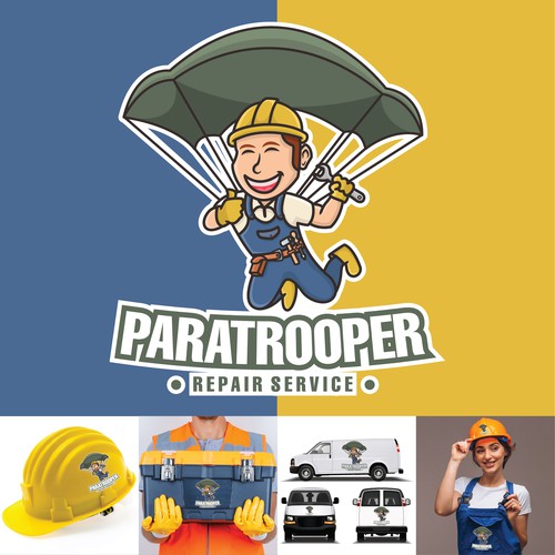 repair services logo for paratrooper
