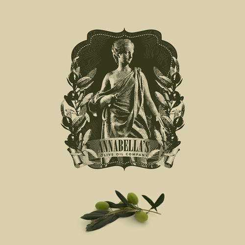 Annabelle's olive oil label/logo