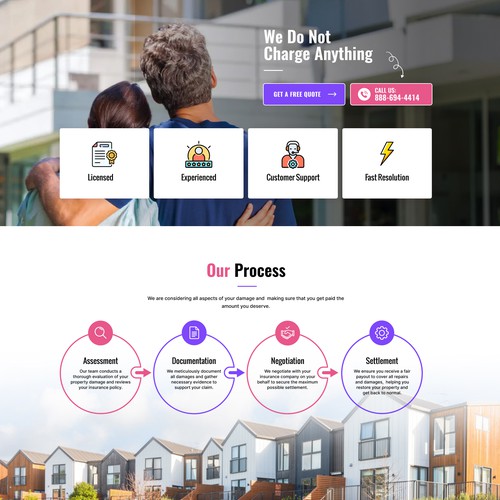 Lead-generating landing page