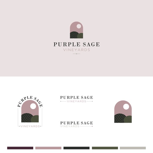 Classic and modern logo for a vineyard
