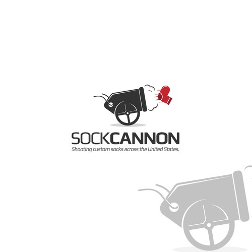 Fun logo for internet startup (Sock Cannon)