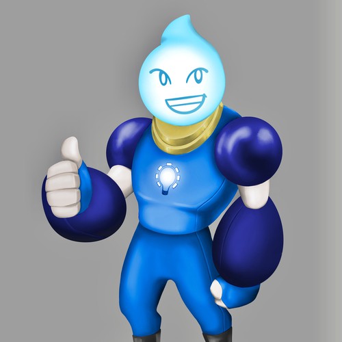 Mascot for LED lights and vehicles company