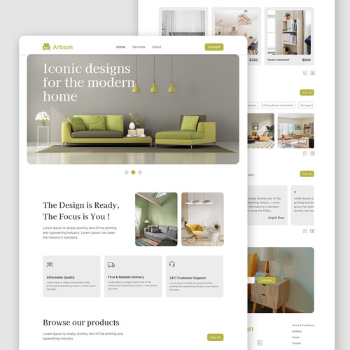 Furniture Selling Website