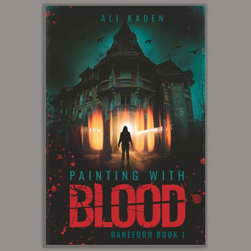 Painting With Blood. Book cover concept.
