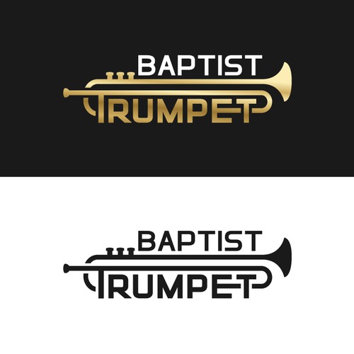 The Baptist Trumpet (newspaper) - weekly newspaper logo design - clean look