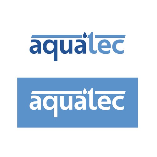 Professional concept for a water treatment company