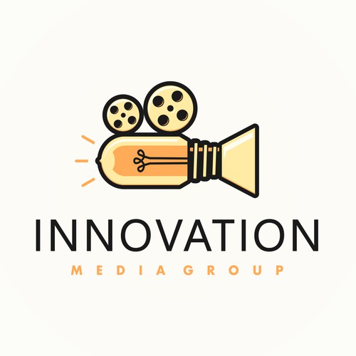 Logo for innovation media group.