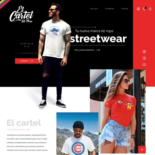 Website Design for Streetwear Brand