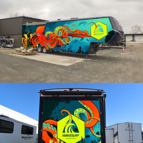 Under the sea 5th wheel wrap