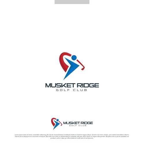 Modern logo concept for Musket Ridge GC