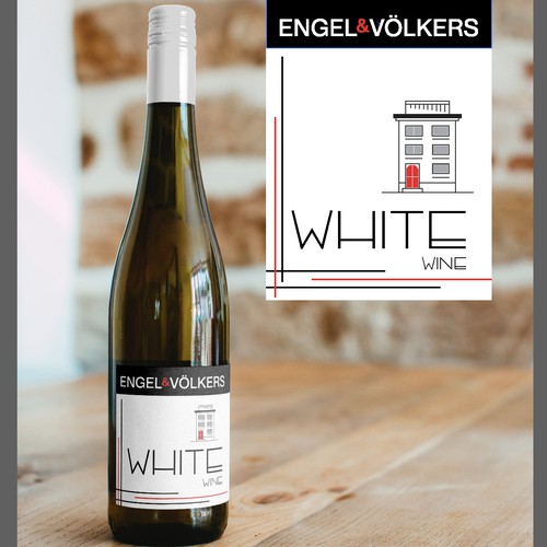 Modern wine label