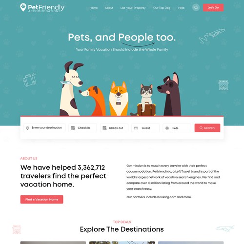 Pet Friendly Travel Website