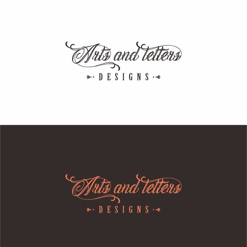 Bold logo concept for Arts and Letters Designs